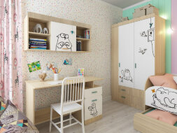 Модульная детская Кот