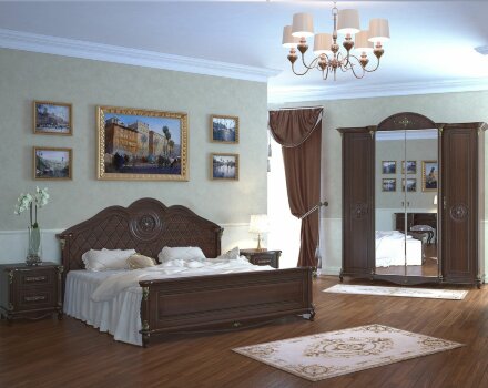 Модульная спальня Да Винчи, Орех 